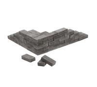 Parliky 50Pcs Miniature Brick Models for DIY Building Crafts Simulated Small Bricks for Fairy Garden Sand Table Scenery Micro Landscape Accessories for Creative Model Making