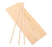 Parliky 50pcs Natural Wood Craft Sticks for DIY Architecture Models Versatile Hardwood Dowel Rods for Crafting Photo Props and Home Decor Projects Sustainable and Easy to Use