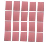 Parliky 50pcs Rose Gold Metal Name Cards for Engraving Smooth Thick Aluminum Blank Business Printing Cards for Machines Scratch-Resistant Sublimation Tags