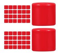 Parliky 50pcs Solid Color Pigeon Foot Rings Fully Closed Bird Leg Bands for Quail Doves Small Poultry Identification Bright Fade-resistant Lightweight Leg Bands