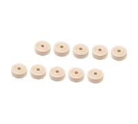 Parliky 50pcs Unfinished Wood Wheels DIY Wooden Craft Log Wheels for Creative Painting and Wood Burning Art Projects