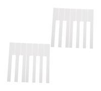 Parliky 52pcs Piano Accessories Piano White Key Cover Keys Overlay for Keyboard