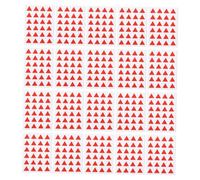 Parliky 576pcs Triangle Marker Stickers Red Self-Adhesive Label Stickers for Easy Spotting and Removal Decorative Marking Labels for Planning Organizing and Categorizing