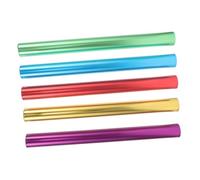 Parliky 5pcs Aluminum Alloy Relay Baton for Athletic Competition Lightweight High Strength Sprint Passing Sticks with Ergonomic Design and High Visibility Colors for Outdoor Track Relay