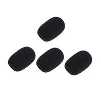 Parliky 5pcs Black Microphone Sponge Safety Protective Gooseneck Mic for Conference Rooms and Interviews Moisture-resistant Microphone Protectors for Enhanced Durability