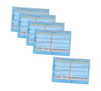 Parliky 5pcs Colored Piano Key Stickers with Scales and Chord Chart Removable Piano Note Labels for Beginners Vivid Color Coding for Easy Music Learning and Practice