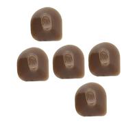 Parliky 5pcs Flute Mute Pads Sturdy Rubber Button Blocks for Flute Key Restoration Compatible Models for Musicians and Beginners