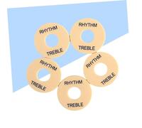 Parliky 5pcs Guitar Toggle Plate Rhythm Treble Washer Rings Replacement Parts for Electric Guitar Easy Installation with Unique Part Label