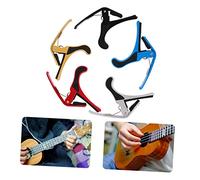 Parliky 5pcs Metal Guitar Capo Clip Tuner for Acoustic Folk Violin Ukulele Banjo Mandolin Easy to Use