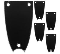 Parliky 5pcs Metal Truss Rod Cap Guitar Neck Protector Bass Guitar Maintenance Parts Iron Core Cover Bell Shape Design Replacement