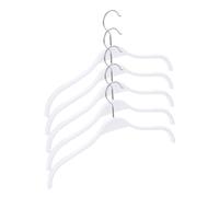 Parliky 5Pcs Non-slip Heavy Duty Clothes Hangers Space Saving Plastic Coat Hangers for Shirts Dresses Pants Sturdy Strong Design for Household Use