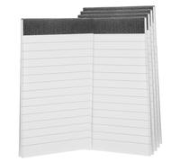 Parliky 5pcs Notebooks Mini Legal Pads Wide Ruled Scratch Paper Pads with Thick Cardboard Backing for Travel Grocery List Office and School Use