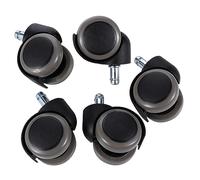 Parliky 5Pcs Office Chair Wheels Replacement Heavy Duty PU Furniture Casters for Hard Floors Smooth Glide Swivel Caster Wheels for Stools Sofas Shelves Easy Install Floor Protectors