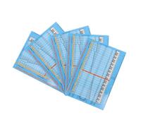 Parliky 5pcs Piano Notes Overlay Music Stickers Notes Piano Key Sticker Removable Keyboard Scales Chart