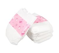 Parliky 5pcs Reusable Doll Diapers Soft and Comfortable Accessories for Reborn Dolls Realistic Pretend Play Nappies for Enhancing Interaction and Fun