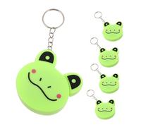 Parliky 5pcs Soft Retractable Frog Tape Measure Keychain Dual-sided Accurate Body Sewing Tailor Measuring Tapes for Crafting Home Use