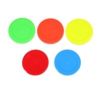 Parliky 5pcs Table Hockey Pucks Air Hockey Replacement Compact Smooth Gameplay for Home and Office