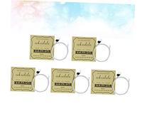 Parliky 5pcs Universal Ukulele Strings Set for 21/23/26 Inch Ukulele, Nylon Core Wire Wound Musical Accessories Full Replacement Set