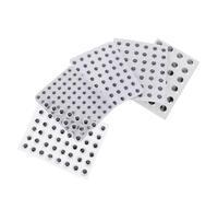 Parliky 5Sheets Self-Adhesive Wiggle Eyes for Crochet DIY Crafts with Plastic Googly Eyeballs in Easy Peel and Stick Doll Eyes for Stuffed Animals and Handmade Projects