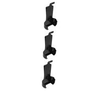 Parliky 6 Pcs Belt Clip Hooks Speaker Stands Radios Walkie-talkie Portable Case Plastic Back Clips Recording Intercom Accessories Intercom Clip Black Abs