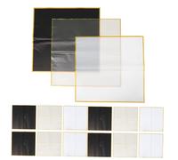 Parliky 60 Sheets Floral Wrapping Paper Matte Bouquet Packaging Paper for Weddings Mother's Day Anniversaries Elegant Flower Gift Wrap with Gold Edge in Black White and Gold