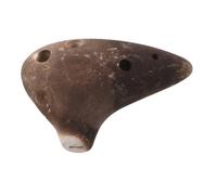 Parliky 6hole Mini Ocarina Ceramic Key Pocket Instrument Compact Musical Instrument for Travel and Family Fun