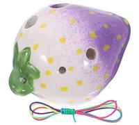 Parliky 6holes Fruit Shape Ocarina Strawberry Design Boys and Girls Musical Instrument Wind Instrument