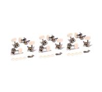 Parliky 6pairs Guitar Tuning Pegs Machine Heads Keys String Tuners Replacement Accessories for Acoustic Classical Ukulele Beginners
