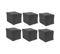 Parliky 6pcs 20x20x20cm Acoustic Soundproofing Panels Low Frequency Sound Absorbing Cotton Foam Cubes Sound Dampening Boards for Studio and Home Noise Reduction
