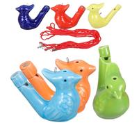 Parliky 6pcs Colorful Ceramic Bird Whistles Bath Musical for Vibrant Noisemakers for Bathtime Play and Educational Development Birthday and Holiday Favors Random Color