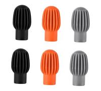 Parliky 6pcs Drumstick Silent Cover Silicone Drumstick Mute Caps for Practice Noise Control Dampeners Drumming Accessories for Electric Drums