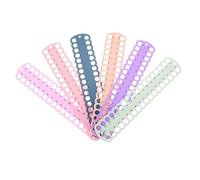Parliky 6Pcs Embroidery Floss Organizer Plastic Thread Holders for Cross Stitch Craft DIY Sewing Daily Use with Wear-Resistant Design and Reusable Bobbins