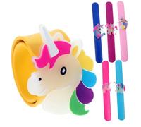 Parliky 6pcs Glow Light Up Silicone Slap Bracelets for Party Wristbands with Smooth Rounded Edges Flexible Snap Bands in Comfortable and Accessories for Events and Everyday Wear
