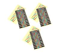 Parliky 6pcs Guitar Fretboard Stickers Scale Sticker for Beginner Electric Guitar Fingerboard Decals Music Theory Tutorial