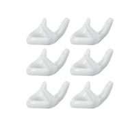 Parliky 6pcs Hand Holder Ceramic Base Ocarina Display Accessories for 6/12 Holes Flute Musical Instrument Decor