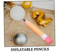 Parliky 6pcs Inflatable Pencil Balloon Colored Crayon Classroom Decorations Back to School Hanging Decor School Pencils Inflatable Crayons Decorations Balloon Kit Pvc