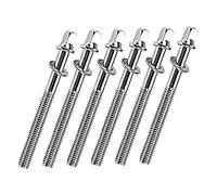 Parliky 6pcs Jazz Drum Snare Tension Rods M6x50mm Drum Set Hardware Screws for Percussion Mounting