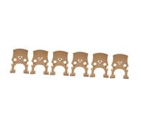 Parliky 6pcs Maple Cello Bridge Ready to Use Cello Accessories Maple Wood Grain for Dark Tone Sound