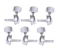Parliky 6pcs Mini Head Semi-closed Vintage Style Guitar Tuning Pegs Machine Heads Tuning Keys for Guitar Bass Material