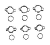 Parliky 6pcs Parrot Leg Rings U-shaped Foot Rings Anklets for Birds Stainless Chain Bird Foot Safety and Comfort