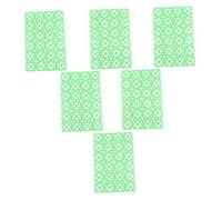 Parliky 6pcs Rabbit Cage Mats and Anti-slip Foot Pads, Plastic Pet Cage Flooring Protector, Suitable for Small Animals Like Rabbits, Hamsters, Guinea Pigs, and Chinchillas, Random Green Colors