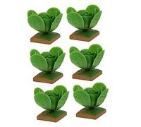 Parliky 6Pcs Realistic Cabbage Models Veg for DIY Sand Table Decor Educational Playthings for Imaginative and Micro Landscape Crafting