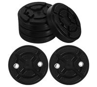 Parliky 6pcs Rubber Jack Pad for Two Post Car Lift, round Black Rubber Lifting Pad with Quick Setup and Enhanced Vehicle Stability, for Workshop and Automotive Repair of Vehicle Chassis
