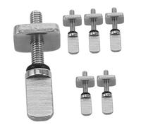 Parliky 6pcs Stainless Steel Paddleboard Fin Screws with Plate Resistant Surfboard Fin Fasteners for Sup Surf and Paddle Boards Secure Insert Design for Stable Handling and Broad