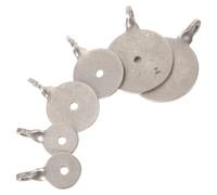 Parliky 6pcs Stainless Steel Shooting Targets Set Hanging Holes, Small Portable 2cm 3cm 4cm Steel Targets for Indoor and Outdoor Practice, High Strength Archery and Training Gear