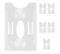 Parliky 6pcs Transparent Car Windscreen Ticket Holders with Suction Cups Clear Plastic Parking Permit and Toll Pass Card Sleeves Windshield Badge Holders for All Vehicle Models