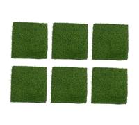 Parliky 6pcs Washable Plastic Grass Nesting Pads 30x30cm Artificial Turf Chicken Nest Box Liners for Hen Coop Egg Laying and Brooding