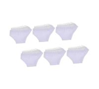 Parliky 6Pcs White Elastic Doll Panties Underwear for Dolls Pretend Play Clothes Accessories Suitable for Barbie Model