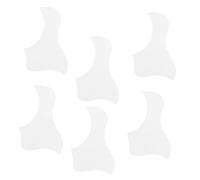 Parliky 6pcs White Ukulele Pickguard Sticker Self-adhesive Plastic Pick Guard to Protect Guitar Surface Suitable for Acoustic Guitar Accessories