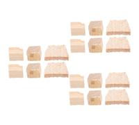 Parliky 6sets Sturdy Violin Bow Repair Parts Wooden Bow Wedges and Plugs for Professional Players